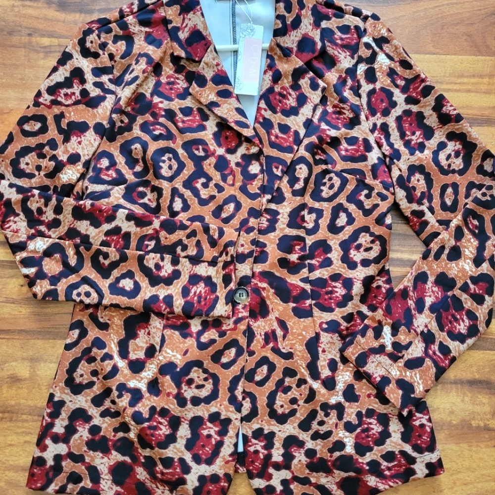 Lightweight Anim Print Blazer NEW WITH TAGS